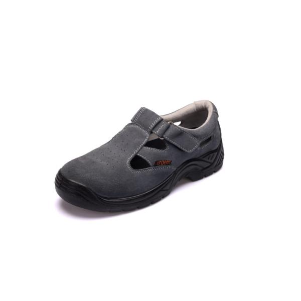 Buy Suede Leather Sandal Safety Shoes Antistatic With Breathable Mesh Lining at wholesale prices