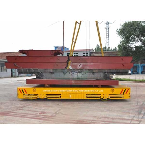 25 ton frequency use steerable trackless rail mounted transfer cart for molds