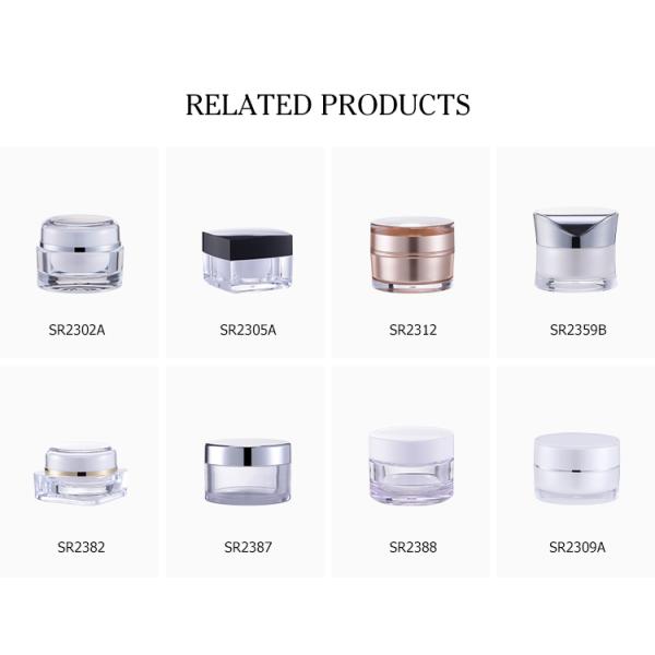 Cosmetic set round PMMA cream jar packaging 30ml 50ml 120ml SR2301B