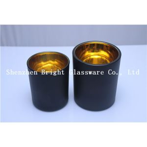 Custom electroplating Glass Candle Holder