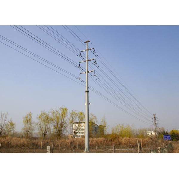 Buy Double / Single Circuit Transmission Tower , Customized Steel Pole Tower at wholesale prices