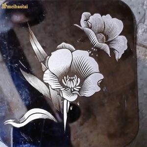 0.55mm Thickness Etched Stainless Steel Plate Polished Fower Pattern