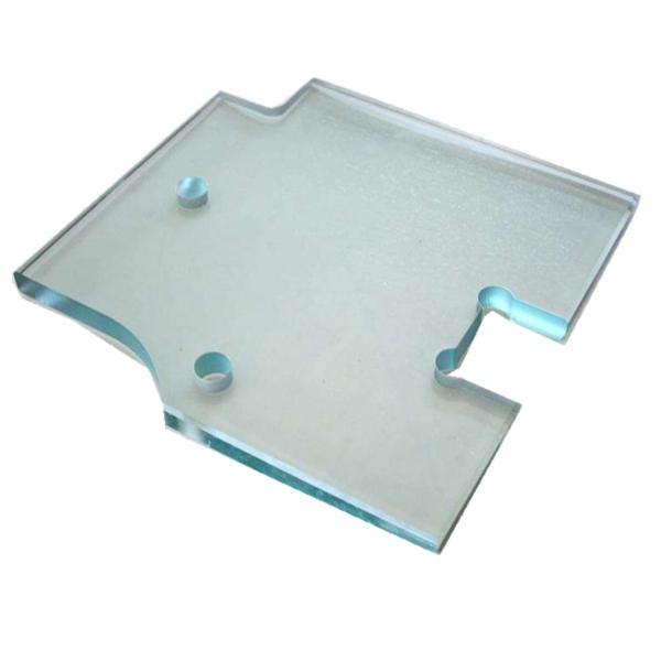 Buy 12MM Toughened Shower Tempered Glass Polishing With Hinge Groove at wholesale prices
