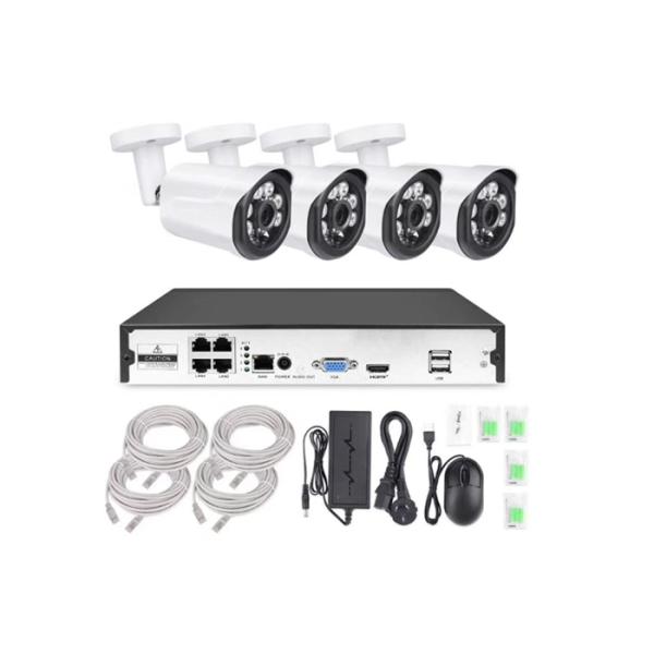 2MP 4 Camera Poe Nvr Surveillance System , IP66 Poe Video Security System