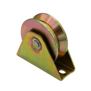 Sliding gate roller GW602 Y Groove，Galvanized, Iron, Double bearing