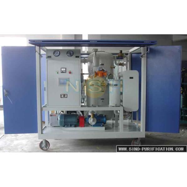 5 PPM Water Content Vacuum Oil Centrifuging Machine , Mobile Type Oil Purifying