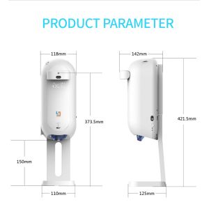 Quality 1100ml Thermometer Hand Dispenser With Adapter For Families Hotels for sale