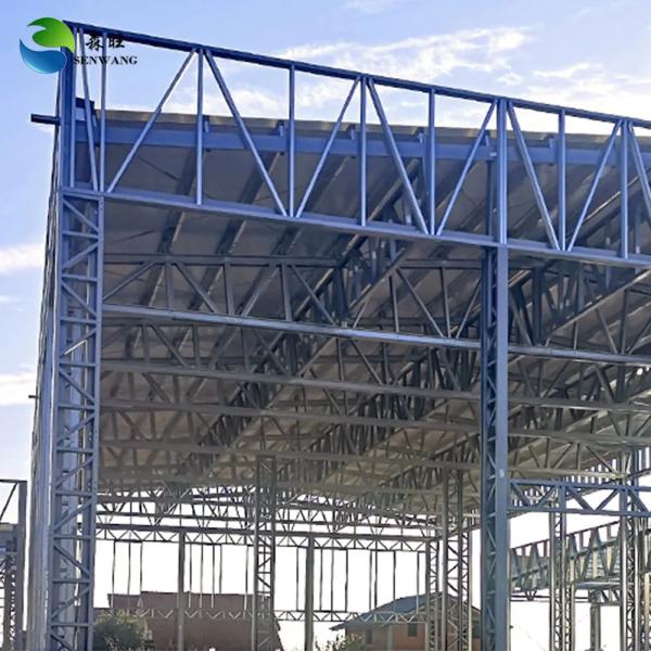 Buy Industrial Steel Warehouse with Single Steel Sheet Roofing Customizable Wall Cladding and C.Z Shape Steel Channel Purlin at wholesale prices