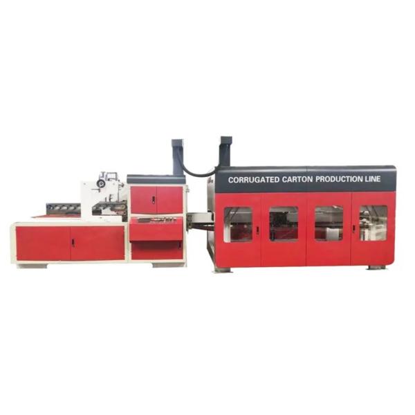 12mm Corrugated Box Machine with Flexo Printer Slotter Die Cutter Folder Gluer