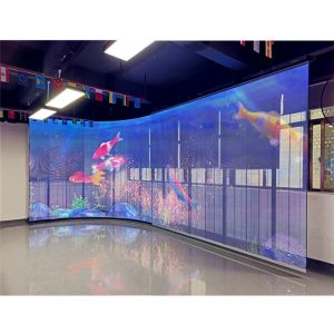 AC 220V SDK See Through LED Wall , Multifunctional Transparent LED Mesh