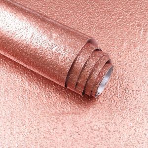 High Glossy Kitchen Backsplash Waterproof Wallpaper Stickers Aluminum Foil Wall