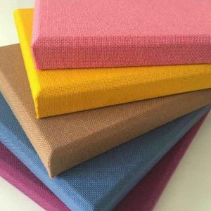 Custom Manufacturer Fabric Acoustic Panel Polyester Fiber Fabric Wrapped Sound