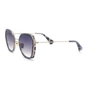 BS002M Acetate Metal Spectacles with polygonal eyeshape