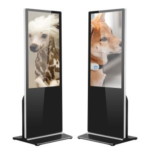 Advertising Monitor LCD Floor Standing Digital Signage 75inch Anti Corrosion