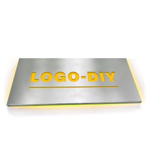360*160mm Industrial Acrylic LED Name Board Waterproof Signal Warning