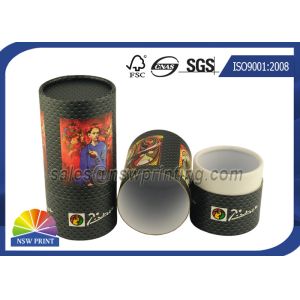 Custom Tea / Coffee Beans Cardboard Cylinder Tubes Packaging Tubes