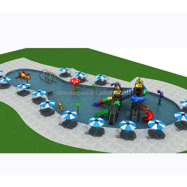 Water Play Equipment Manufacturer Customized 350SQM Children Aqua Park Design for Hotel and Resort