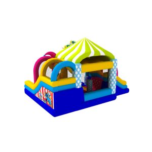 Manufacturer Inflatable Bouncy House With Slide Clown Inflatable Combo