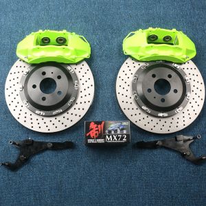 China 355mm 380mm 405mm 4 Pot Brake Calipers Aluminum Alloy on sale
