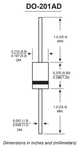 5W 3.3 V Zener Diodes 1N5338B 1N5333B 1N5334B 1N5335B 1N5336B 1N5337B