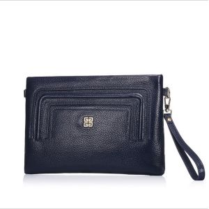 Evening Clutch Bags for Women Plain Genuine Leather Envelope Womens Clutch Bags