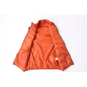 Windproof lightweight orange Mens Black Puffer Gilet 100% Polyester