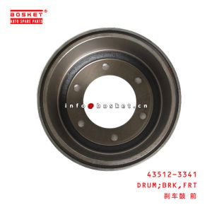 43512-3341 Front Brake Drum suitable for ISUZU HINO 500