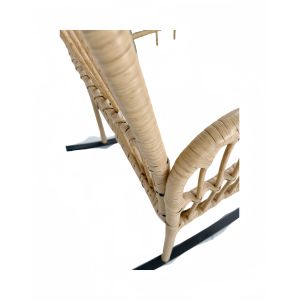 ODM OEM Garden Furniture Rattan Table And Chairs Rocking PE Rattan Woven Coffee