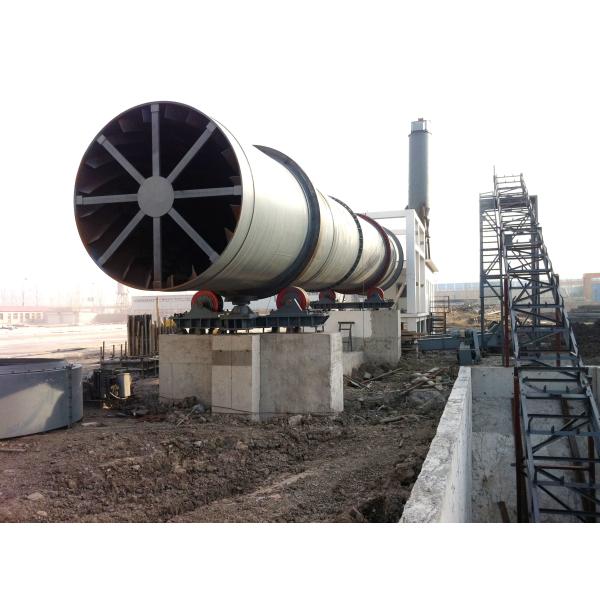 Three Cylinder Industrial Rotary Dryer High Efficiency For Cement / Sand Industry