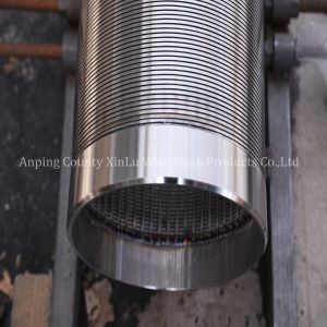 China V Wire Strainer Pipe Wedge Wire Johnson Continuous Slot Screen Sand Control Well Filter With Baffle Ring Connection on sale