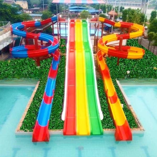 Buy Large Scale Combination Amusement Park Water Slide For Adult at wholesale prices
