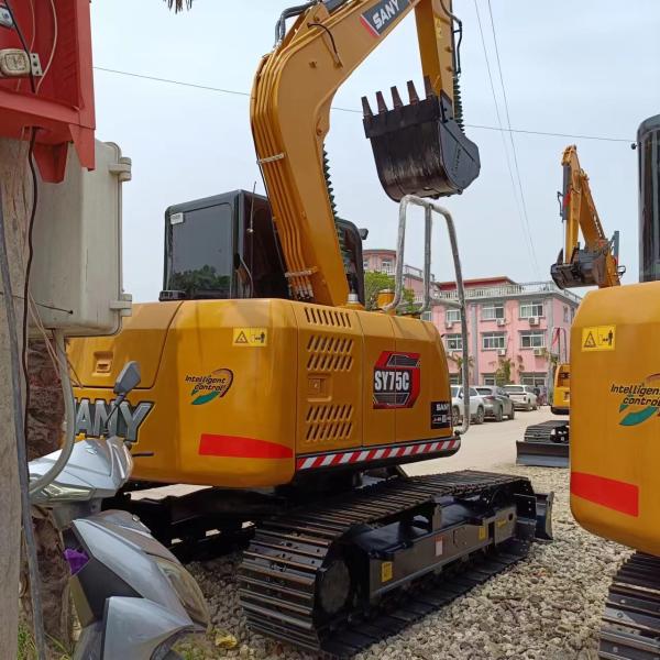 Excellent Sany SY75C Pro SY75 Excavator at with 0.32M³ Bucket Capacity and Low Hours