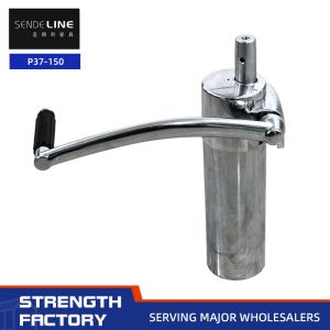 Quality Professional Barber Chair Base With Chrome Plating Surface Treatment Single Arm 150 Trips Lift Oil Pump for sale