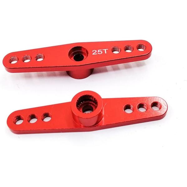 High Precision 25T Aluminum Servo Arms for Futaba Savox Power HD HSP MG995 1/8 1