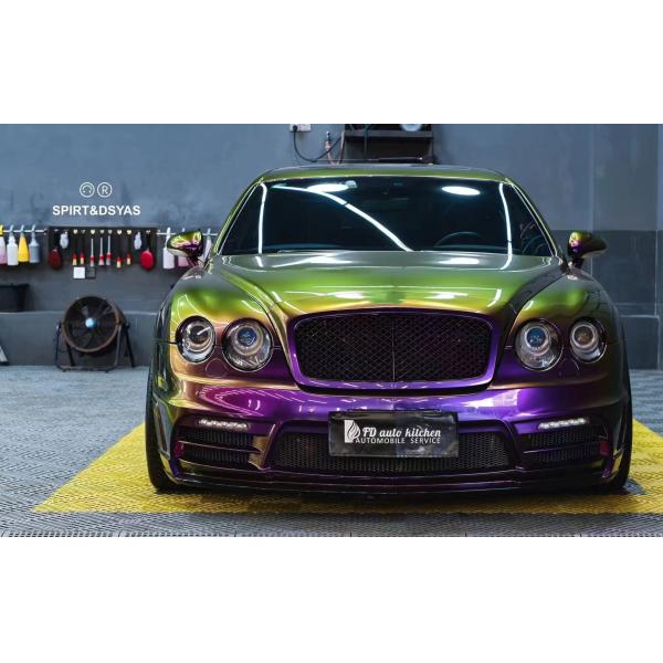 Black 2013 Bentley Flying Spur Body Kit Front And Rear Bumper Spoiler Exhaust Kit