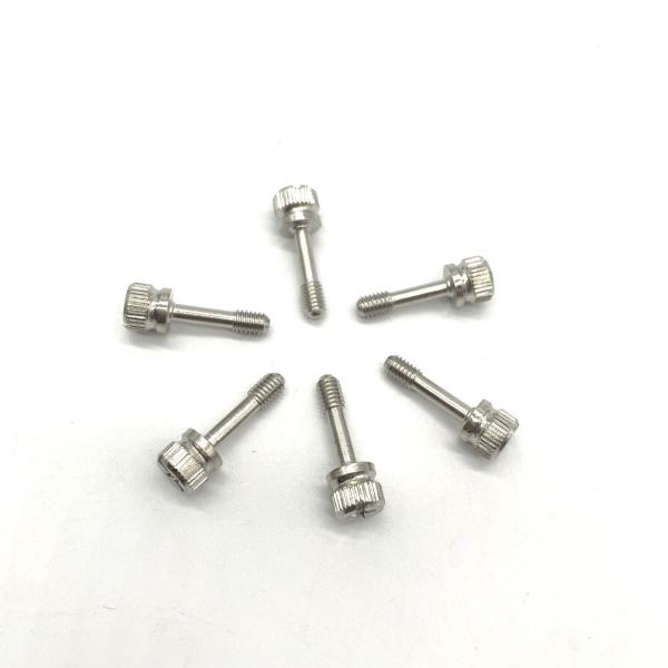 Buy Captive M4X16 Stainless Steel Machine Screws Eleven Character Groove Knurling at wholesale prices