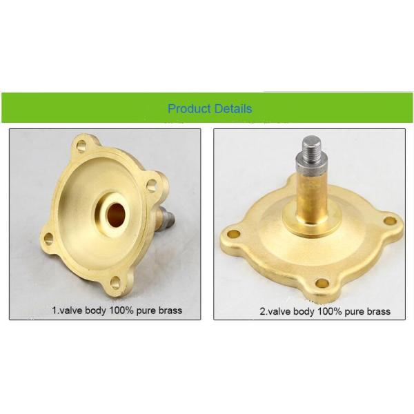 Brass Stainless Steel Normally Closed 2/2 Way 3/8 Solenoid 12v Water Valve