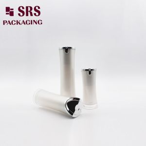 black special shape 15ml 30ml 50ml acrylic lotion round bottle