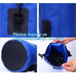 Custom Logo Low MOQ 500D PVC Tarpaulin 40L Outdoor Camping Hiking Climbing Bag