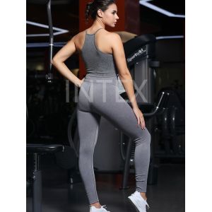 Ladies Matching Sets Crop Bra And Leggings Activewear Seamless