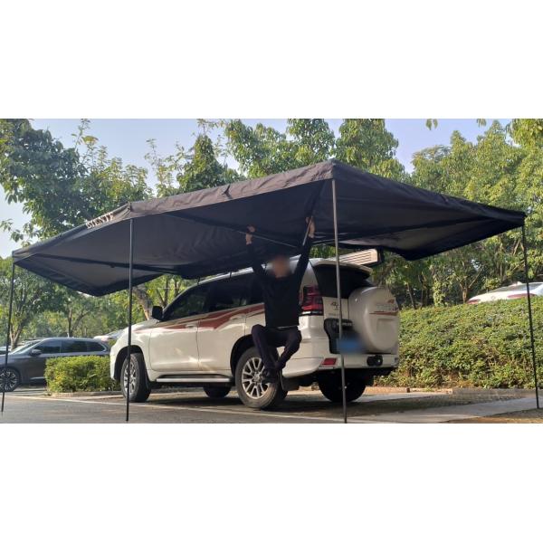 Customizable Logo 270 Degree Awning D Hole Retractable Freestanding