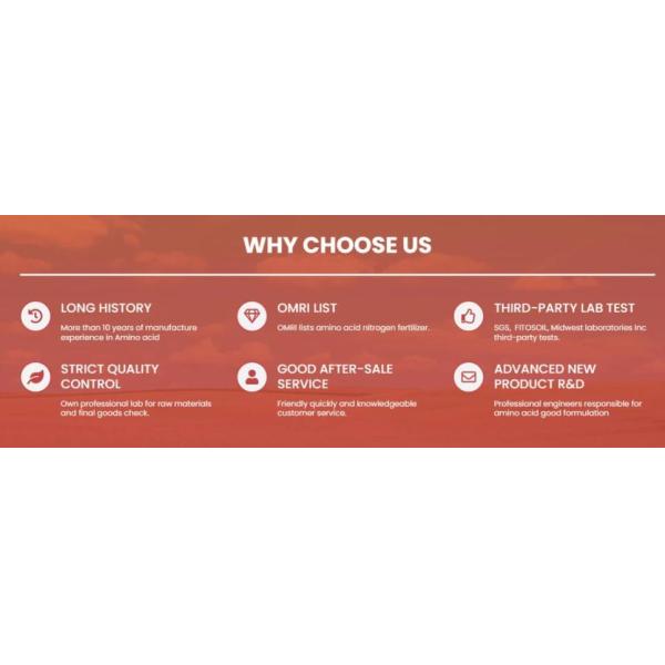 Soluble In Water Amino Acid Fortified With Amino Acid Chelated Ca ≥30g/L for nutrition supplement