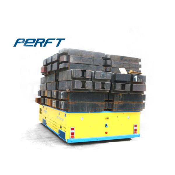 Heavy Load Steel Rail Wheels Heavy Duty Industrial Carts Motorized Transfer Trolley
