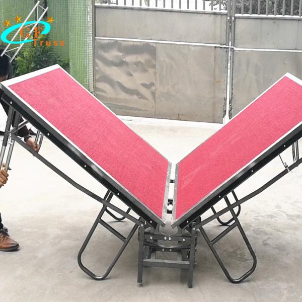 Folding Adjustable 6082 T6 Aluminum Stage Platform