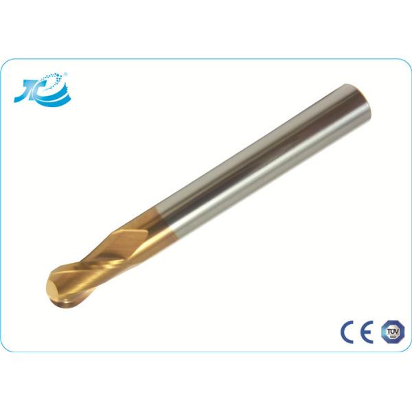 Buy Tungsten Steel Ball Nose Custom End Mill with 55 - 65 HRC for Slotting / Milling at wholesale prices