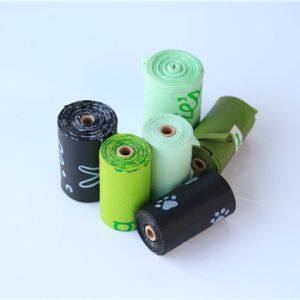 Plastic En13432 Certified Poo Bags Compostable Pet Bags Gravure Printing