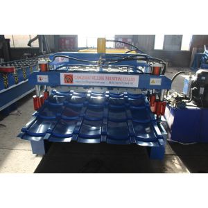 IBR Glazed Double Layer Roof sheet Roll Forming Machine 15m/Min For Ppgi Panel