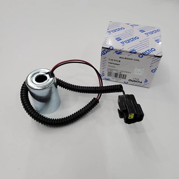 YNF02597 12V Solenoid Valve Coil For Daewoo DH60-5 DH60-7 Electric Part