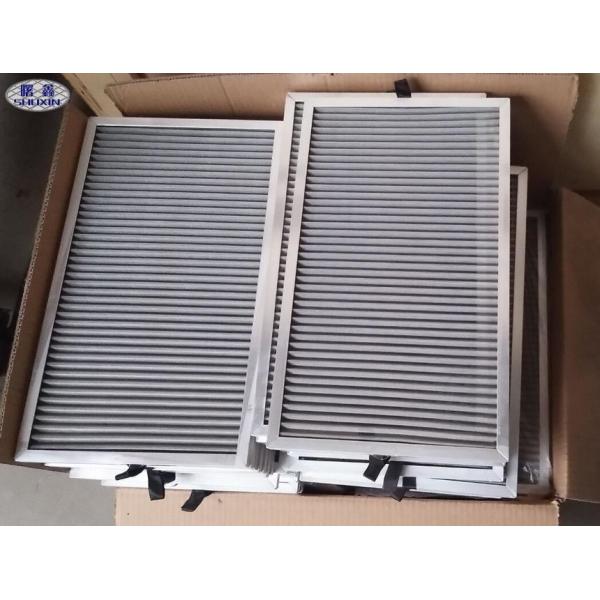 Industrial Reusable Dust Filter Mesh , Silver Pleated Washable Dust Filter