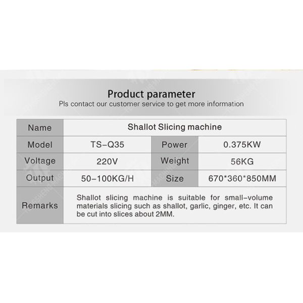 Industrial Garlic Vegetable Processing Machine 0.375KW Automatic Cutting Machine